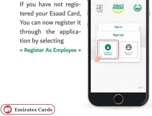 Esaad Card Registration via Esaad App