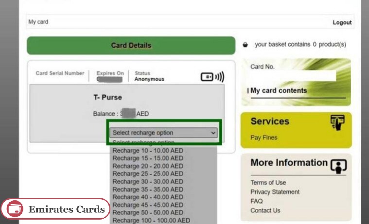 Hafilat Card Recharge via Darb website